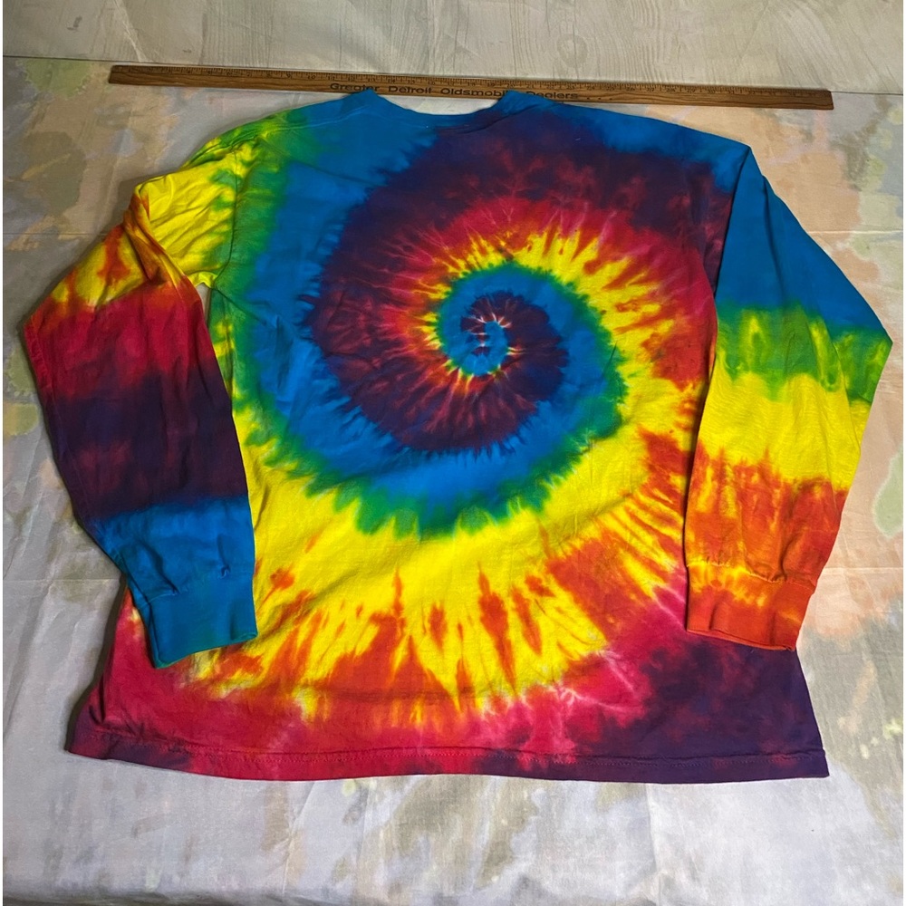 VINTAGE Seasons Best T Shirt Mens Large Great Lakes Michigan Tie Dye Made USA - Picture 2 of 8